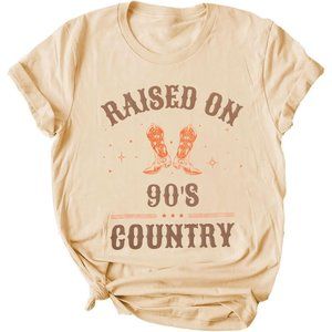 Womens Cowgirl T-Shirt Concert Outfits Casual Country Music Graphic Tees Tops